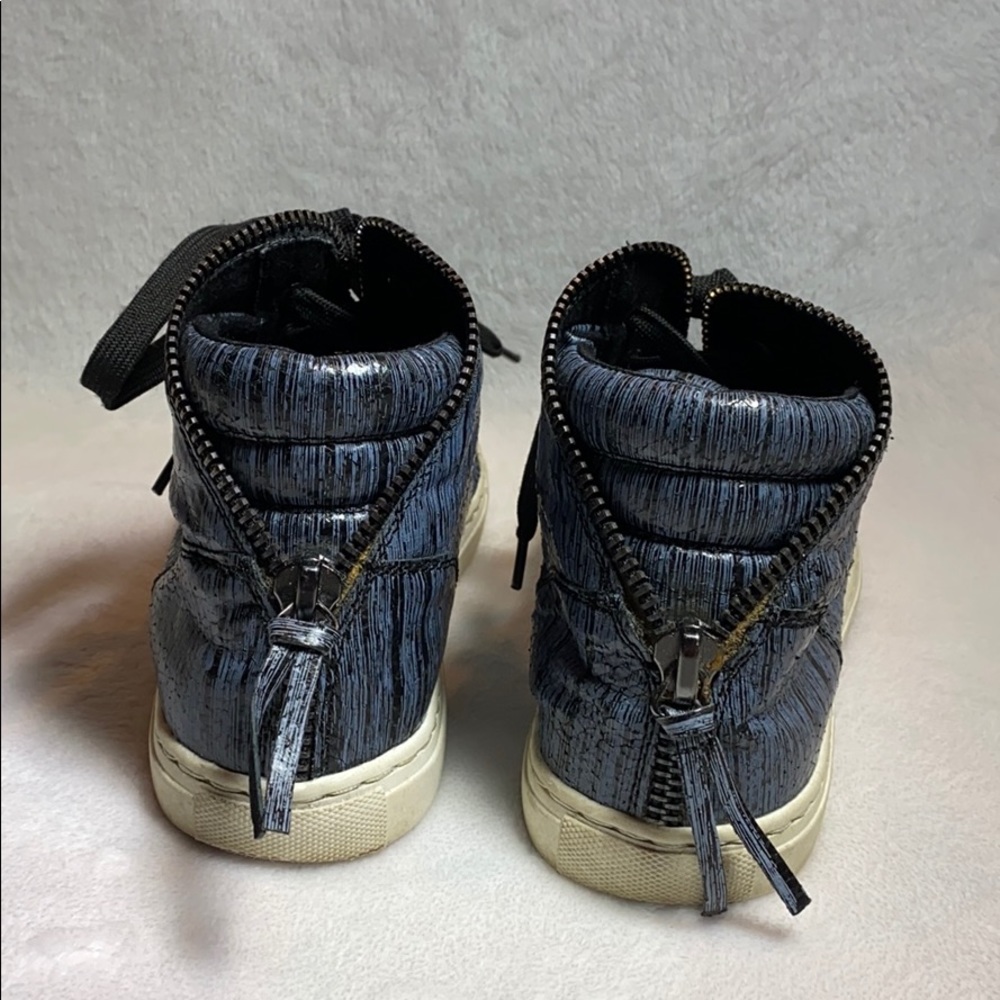 SPLENDID high top leather zipper sneakers - Picture 2 of 6